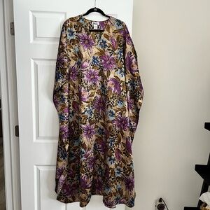 Elegant Floral Long Sleeve Dress